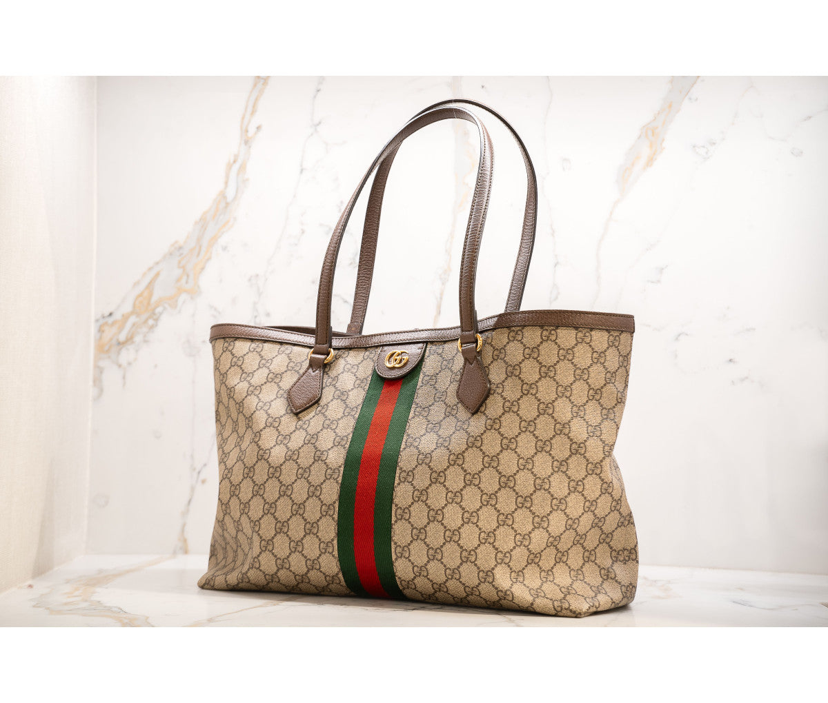 Gucci GG Canvas Medium Ophidia Tote