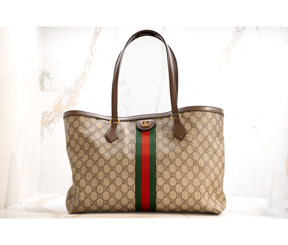 Gucci GG Canvas Medium Ophidia Tote