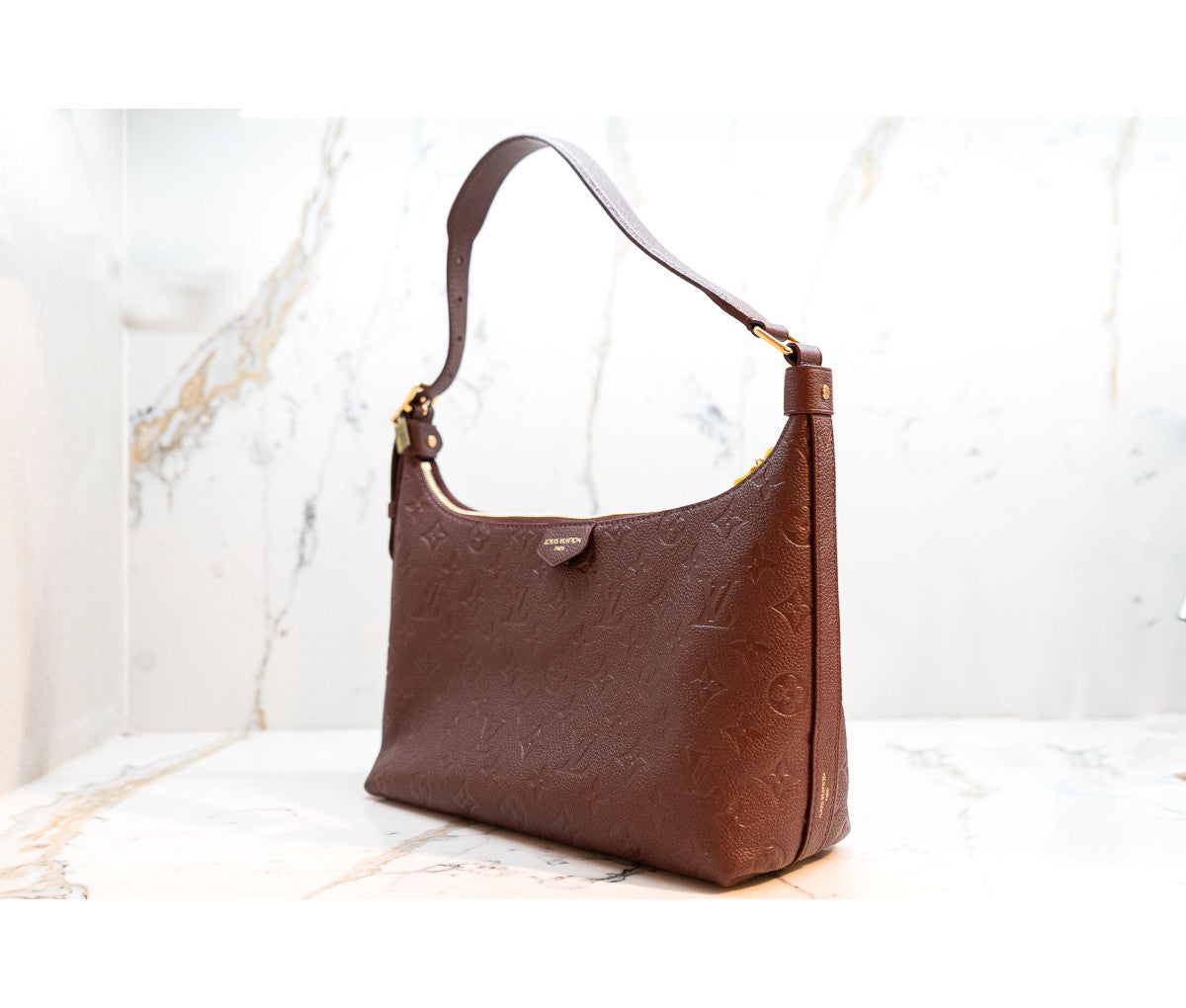 Louis Vuitton Burgundy Empreinte Leather Sac Sport Shoulder Bag