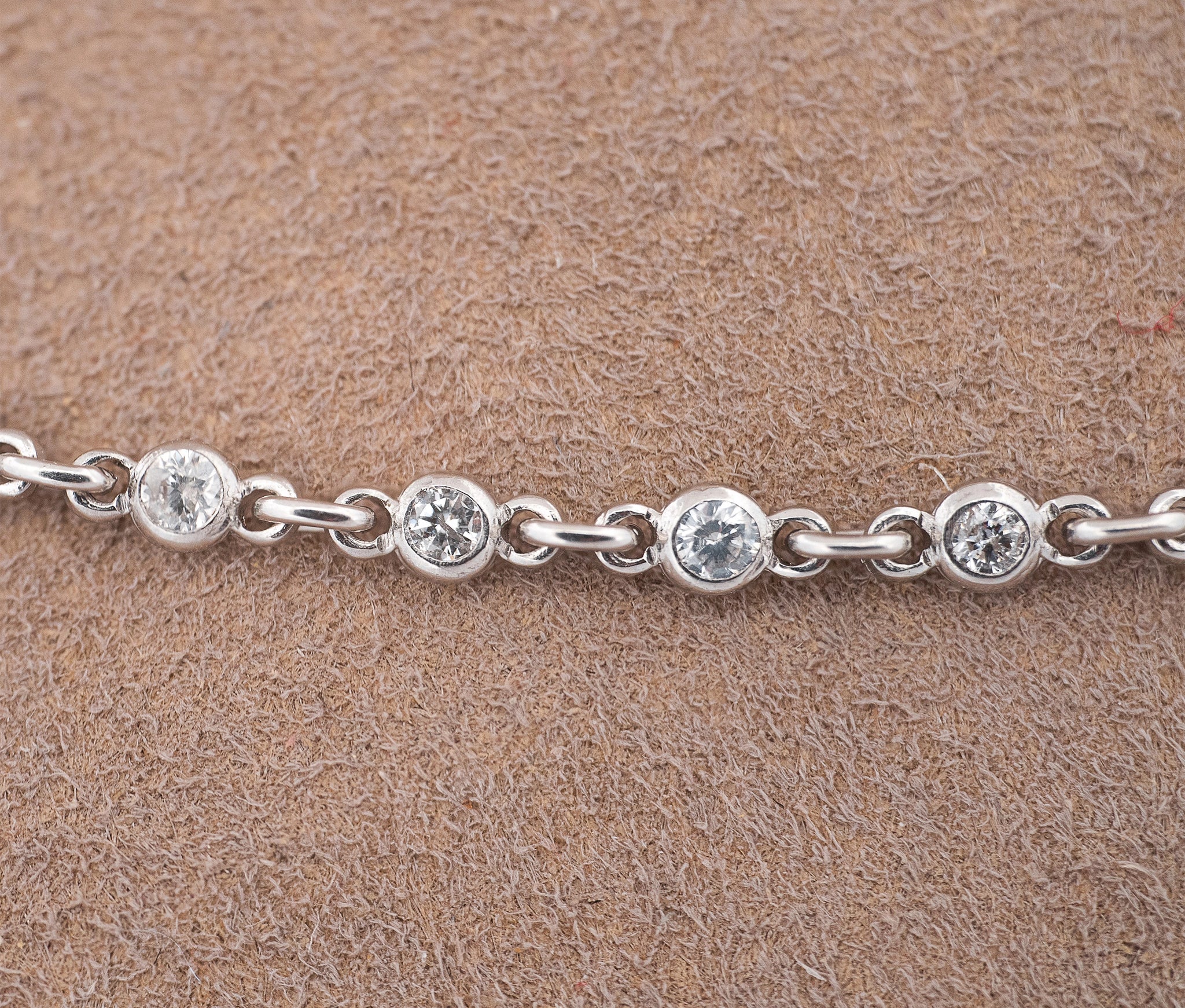 Platinum Diamonds by the Yard Necklace