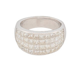 Bands 18K 3.5 CTW Princess Natural Diamonds