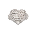 Platinum 2.77ct Diamond Heart Ring
