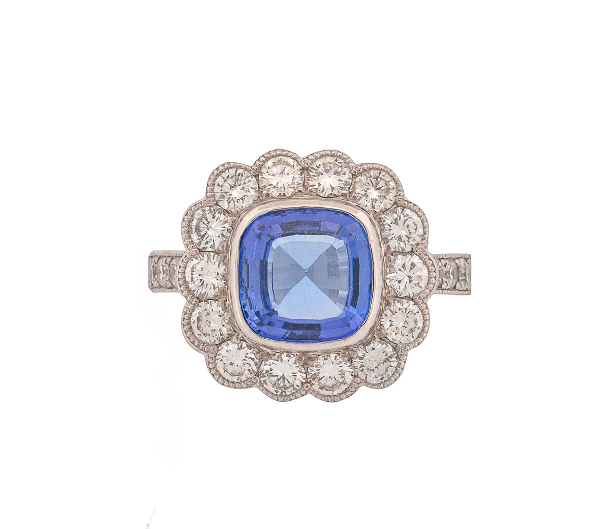 Gemstone 14K 5.04ct CTW Cushion Tanzanites