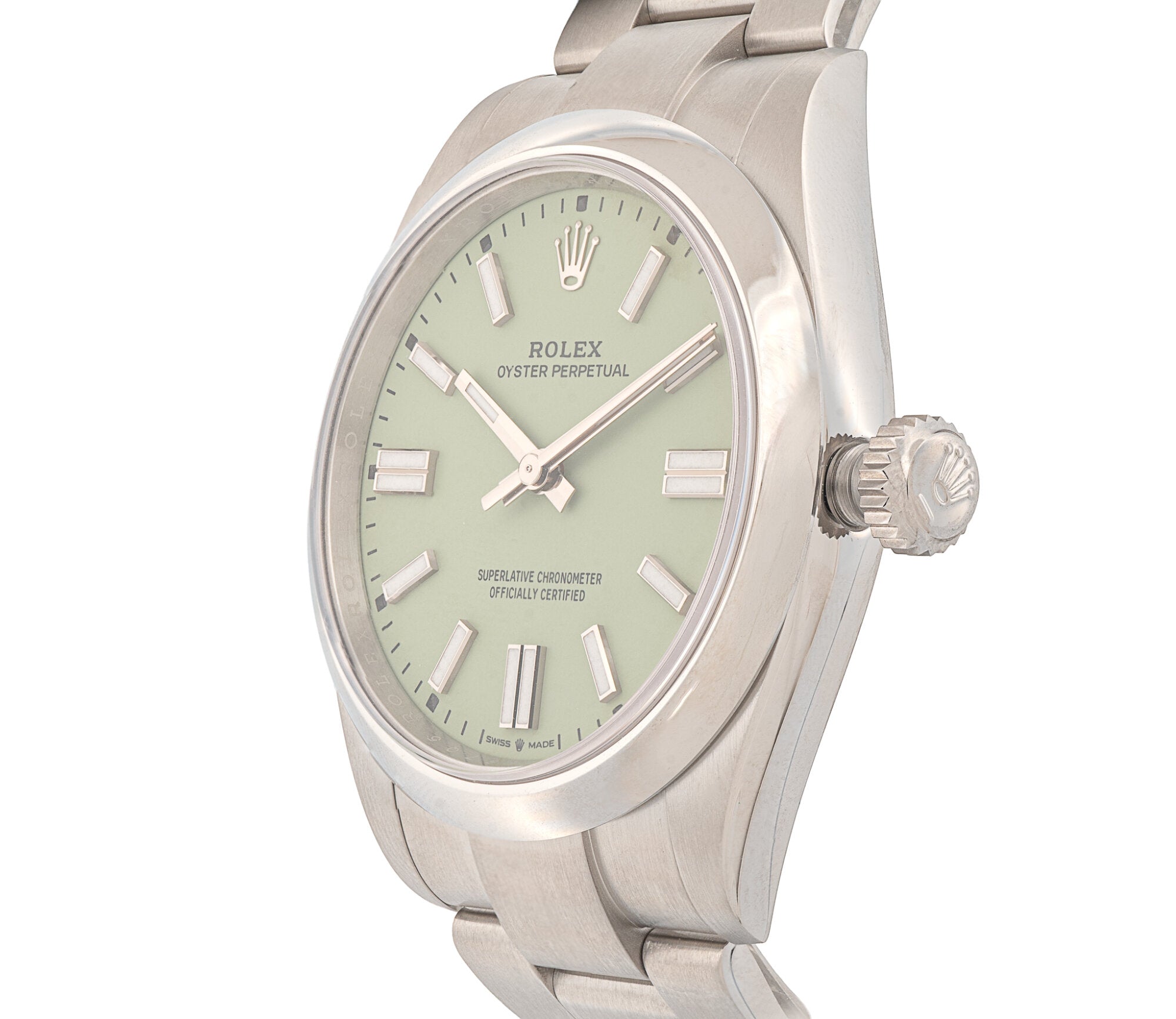Rolex Oyster Perpetual 41mm (Ref. 134300) - Stainless Steel, Pistachio Dial