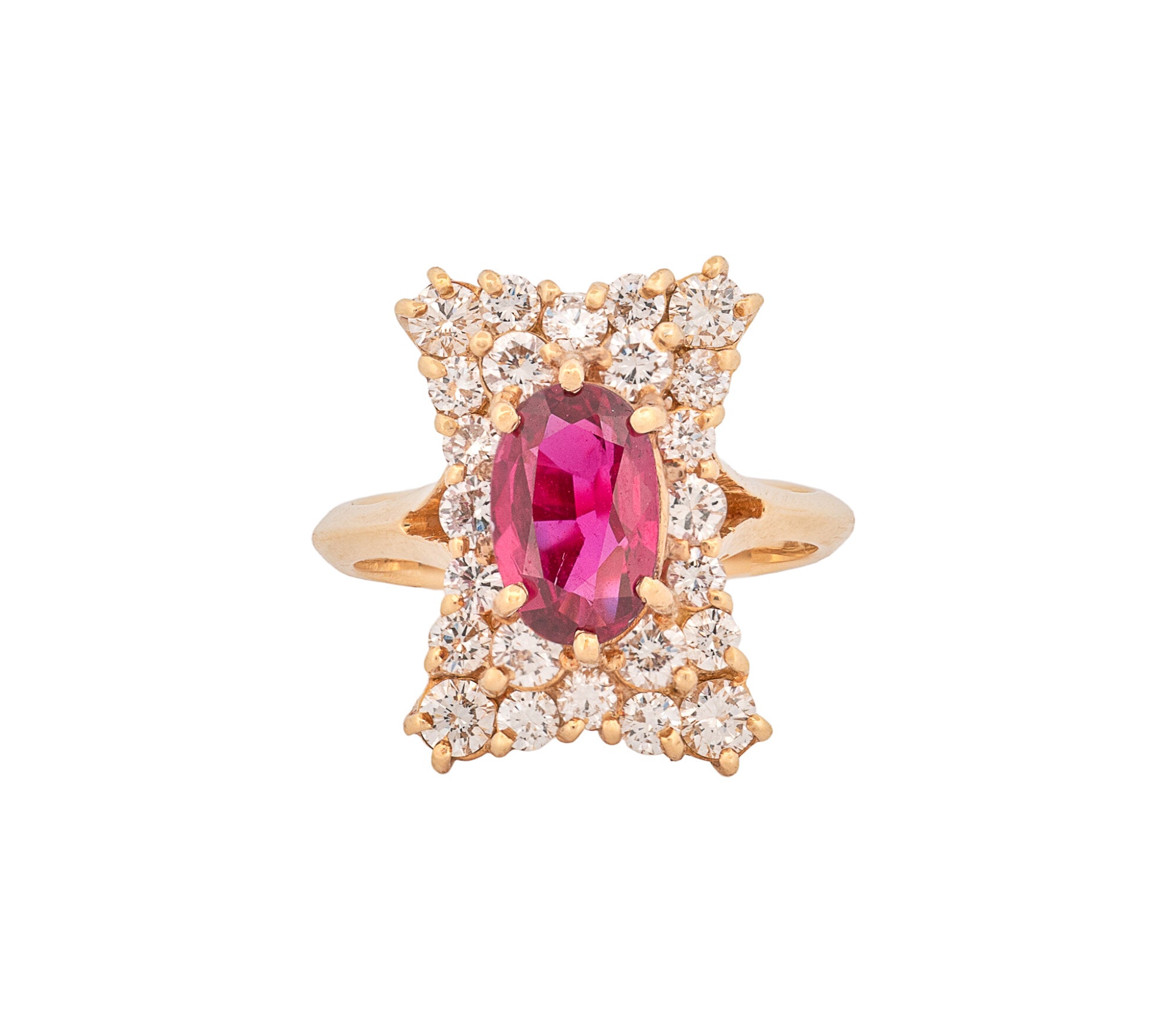 Gemstone 18K 2.43ct CTW Oval Rubys