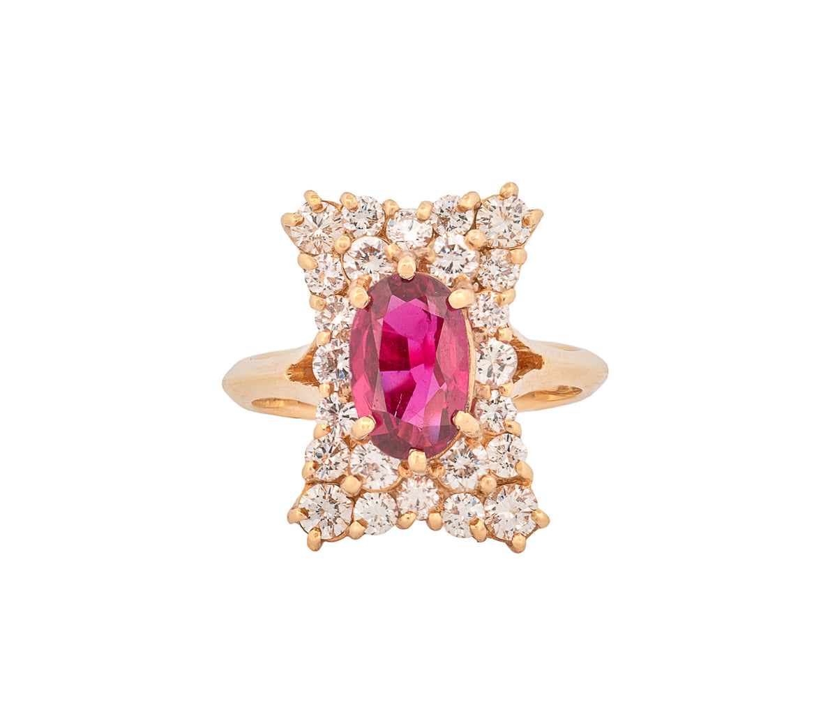 Gemstone 18K 2.43ct CTW Oval Rubys