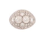 Platinum Original Art Deco 6.24ct Diamond Ring