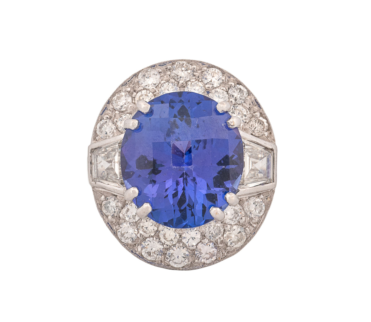 Women's 18K Tanzanite & 1.25ct Diamond Ring