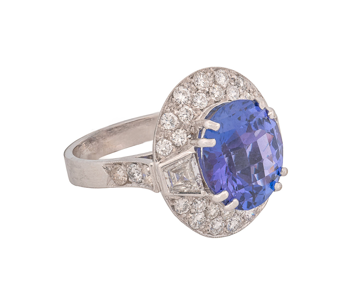 Women's 18K Tanzanite & 1.25ct Diamond Ring