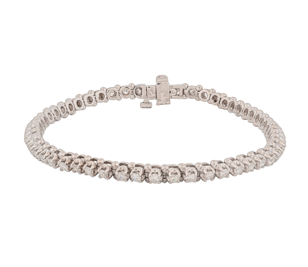 14K White Gold 1.85ct Diamond Bracelet