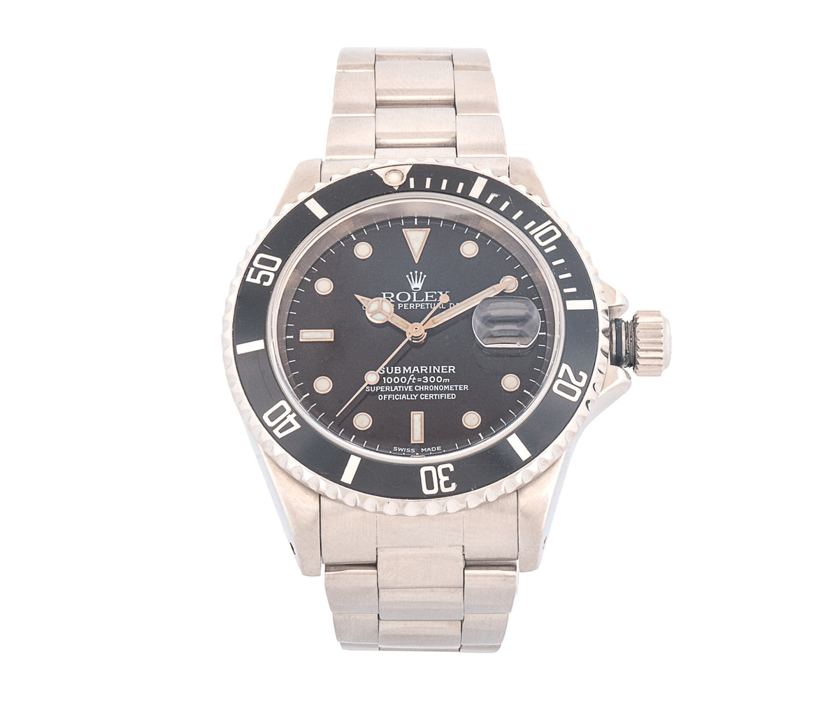 Rolex Submariner Date 16610 40mm Black Dial Stainless Steel Automatic Mens Watch