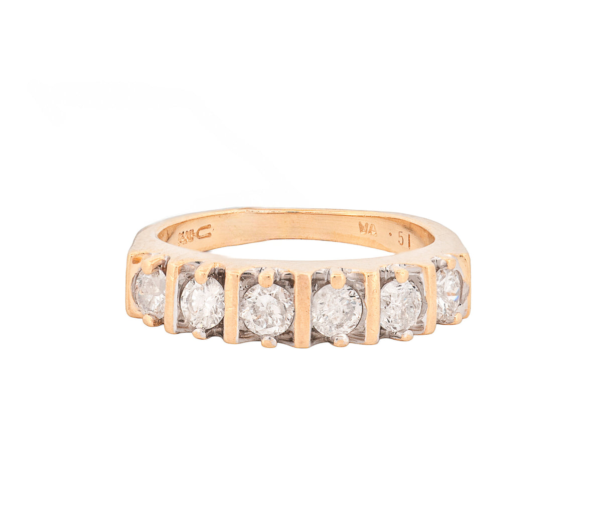 14kt Yellow Gold .43ct Diamond Band