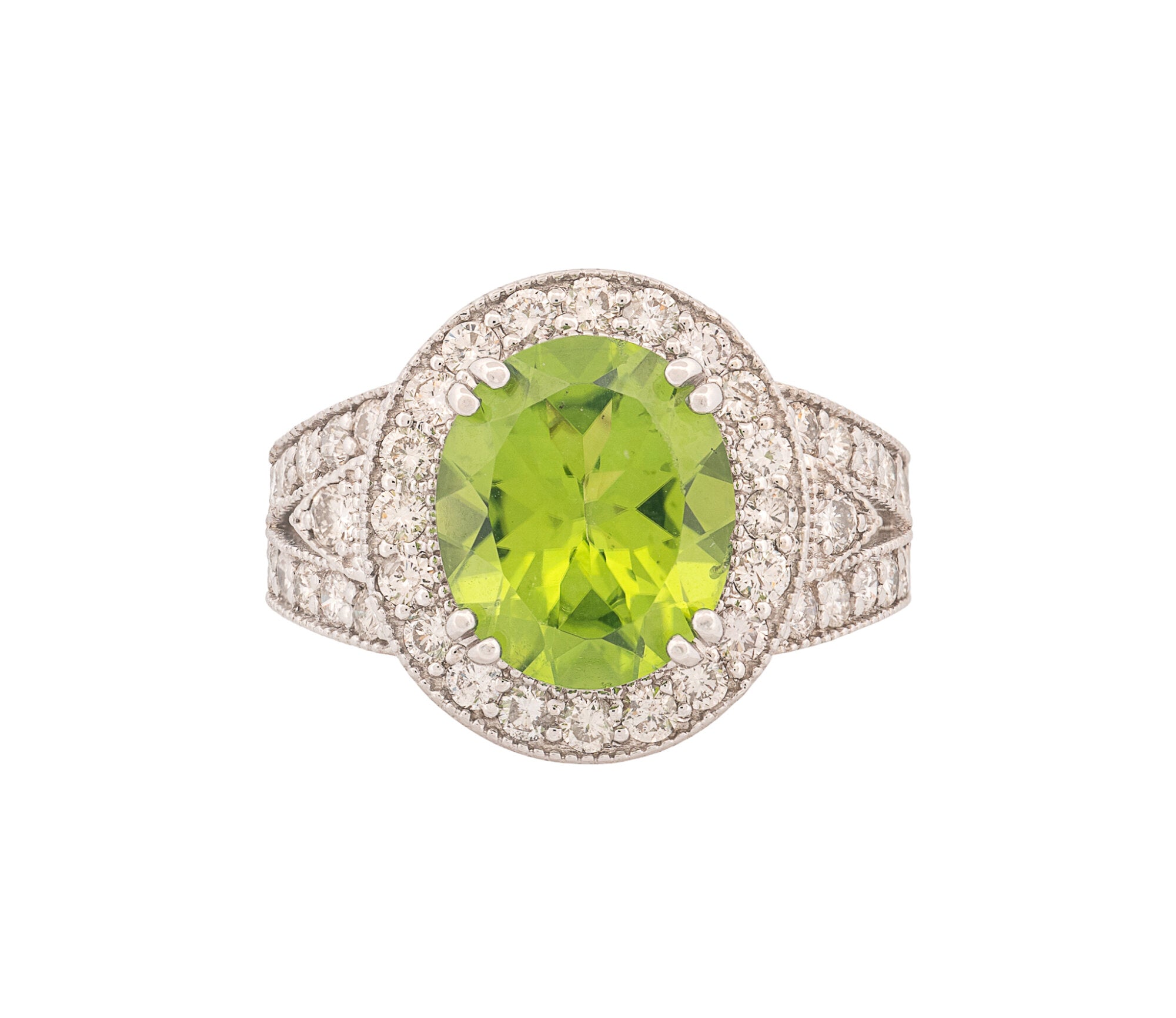 Gemstone 14K 6.12 CTW Oval Peridots