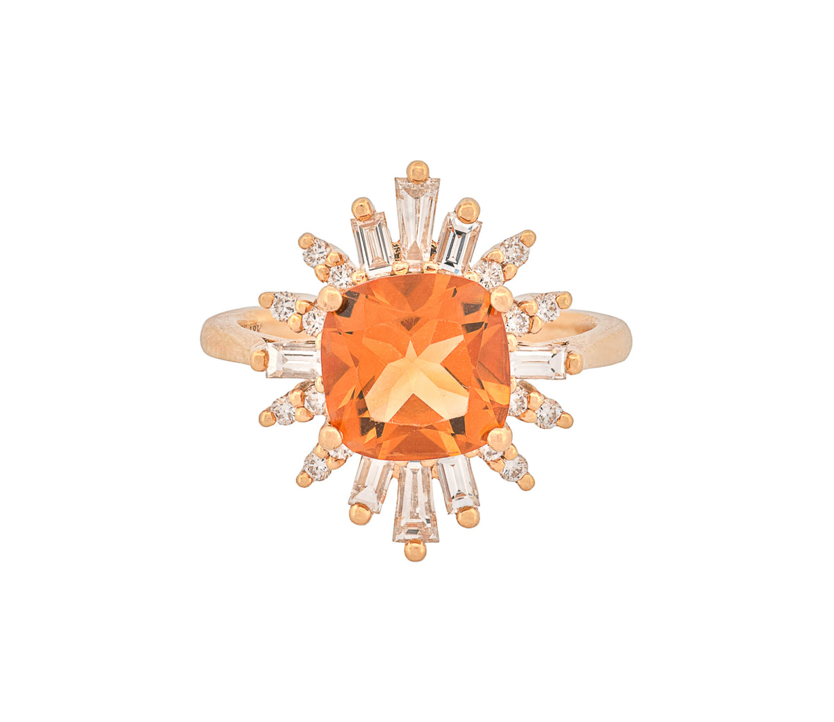 Gemstone 18K 2.67 CTW Cushion Citrines
