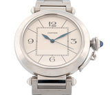 Cartier Pasha de Cartier 42mm Automatic Men's SS White Dial Watch 2730