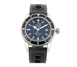 Breitling Superocean Heritage 42mm Automatic Men's Watch A17321 Black Dial Stainless Steel Rubber Band