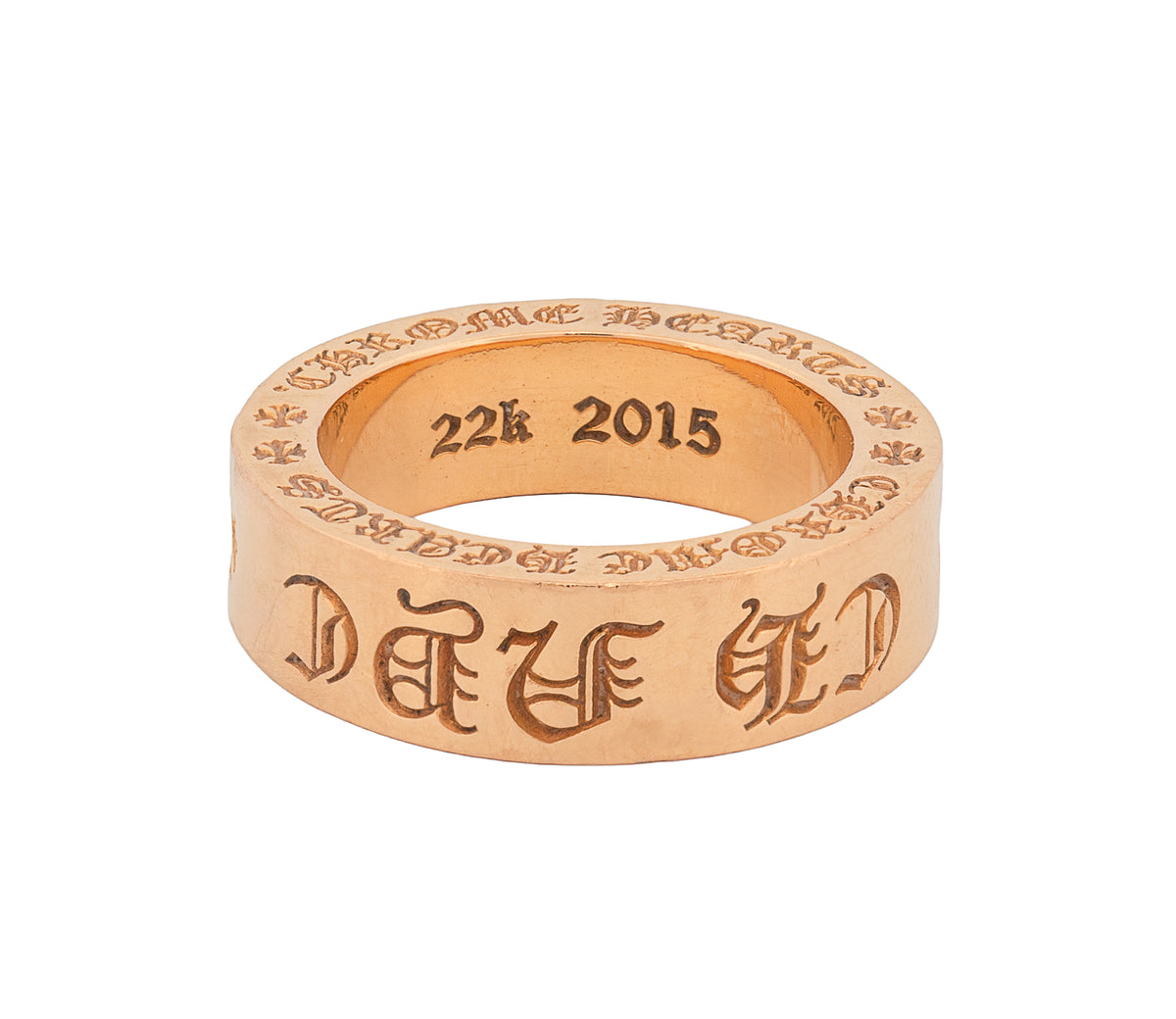 22K Chrome Hearts Band "CH NYC"