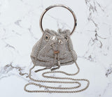 Jimmy Choo Micro Bon Bon Crystal Mesh Bag