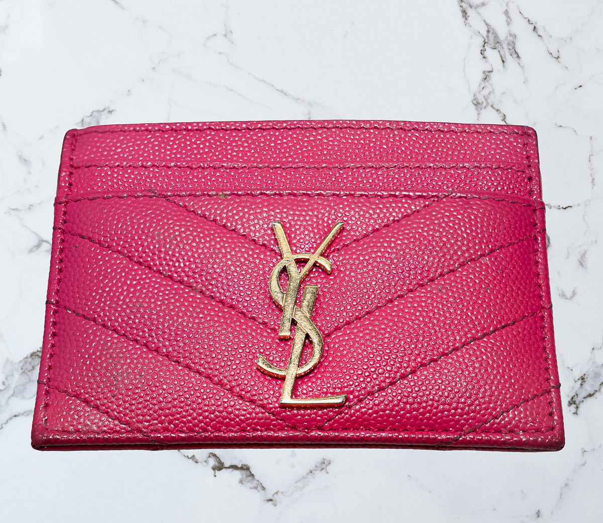 Saint Laurent Cassandre Matelasse Card Holder