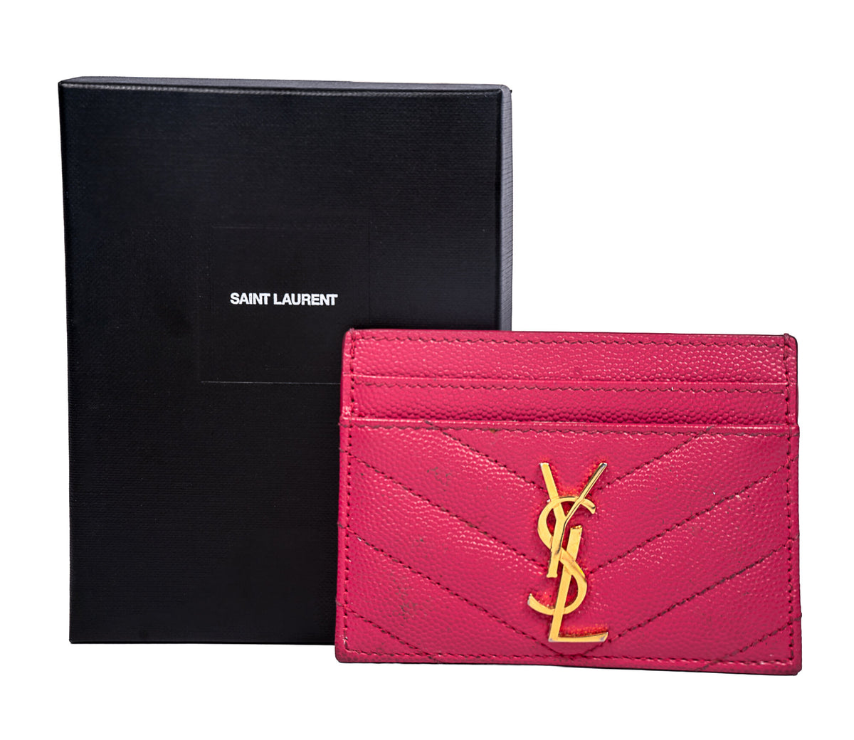 Saint Laurent Cassandre Matelasse Card Holder