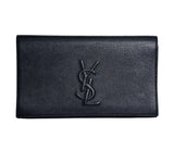 Yves Saint Laurent  Signature Clutch Navy