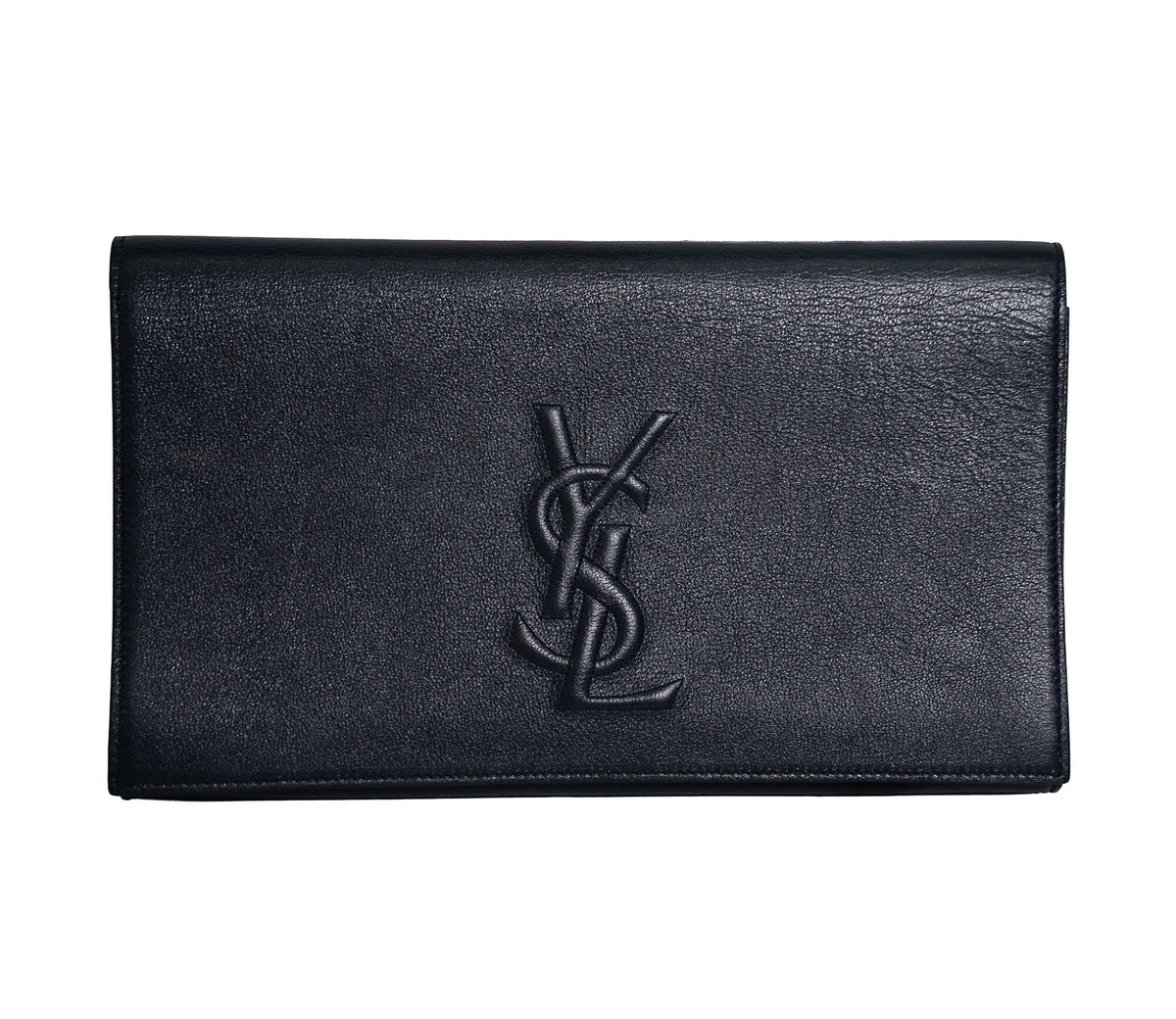 Yves Saint Laurent  Signature Clutch Navy