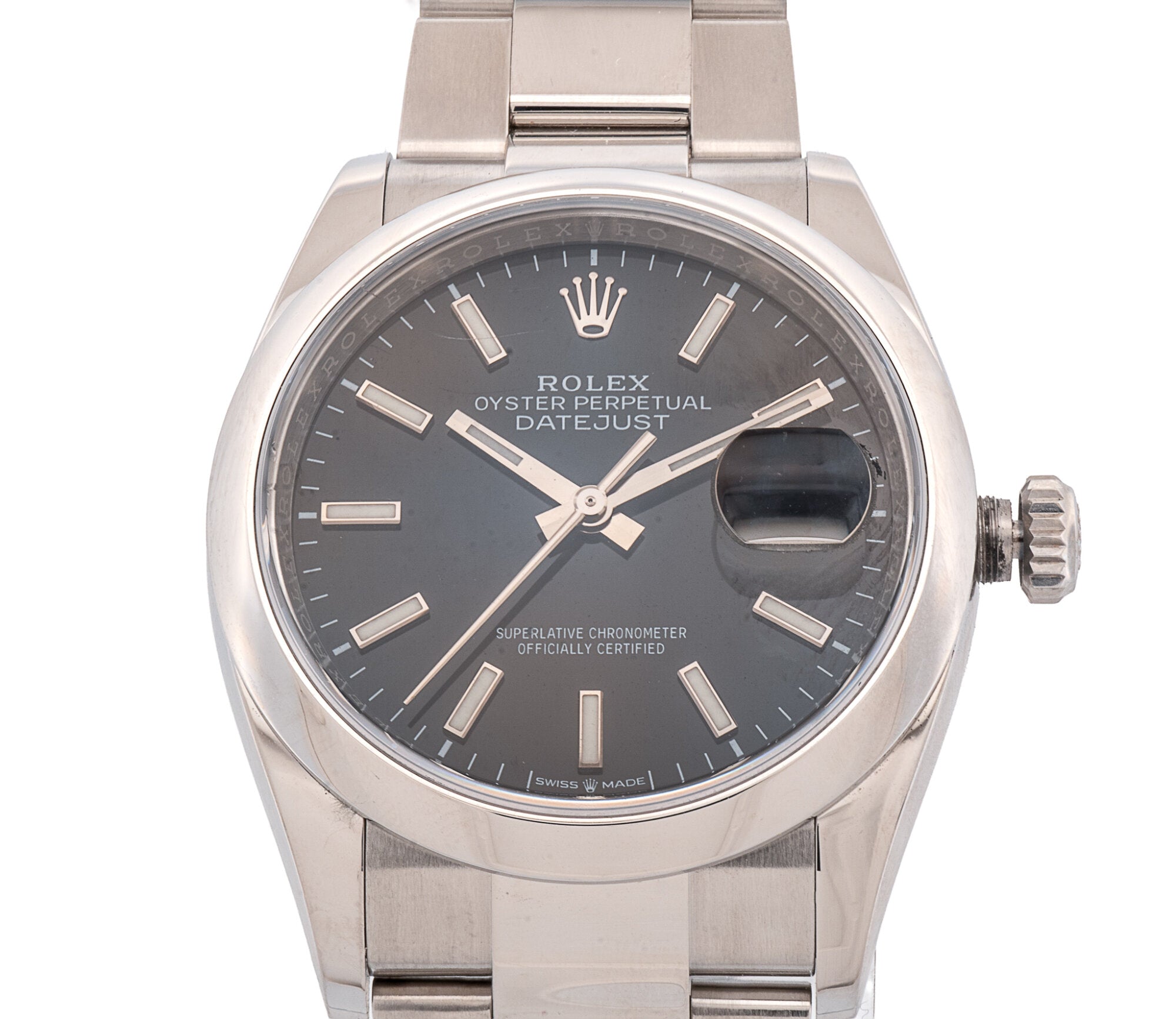 Rolex Datejust 36mm Stainless Steel Black Dial Automatic Watch 126200 with Box & Papers (2022)
