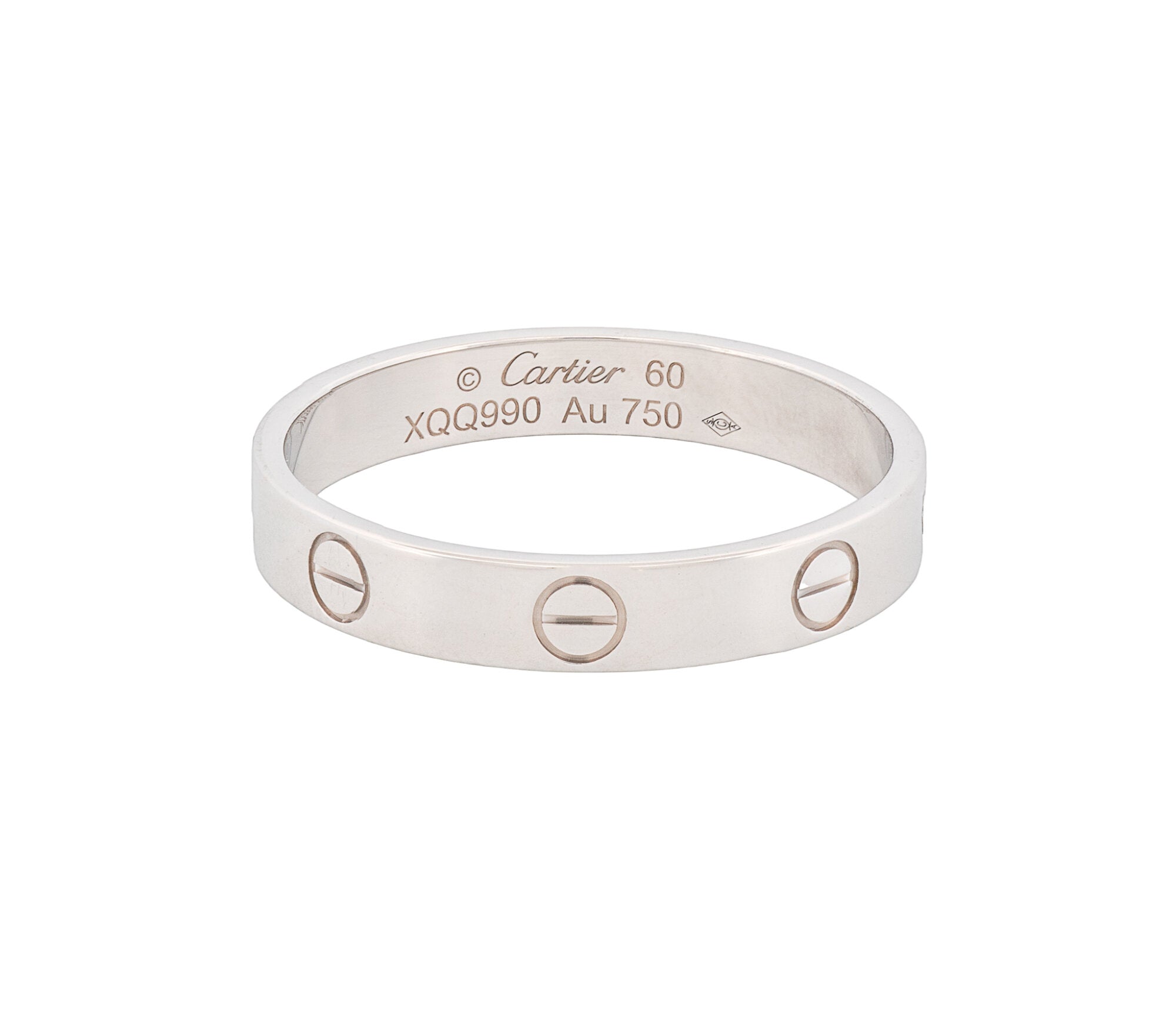 Cartier Love Band Ring 18K White Gold with Original Papers
