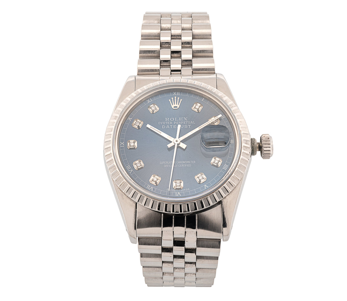 Rolex Datejust 36mm Stainless Steel Men's Watch 16030