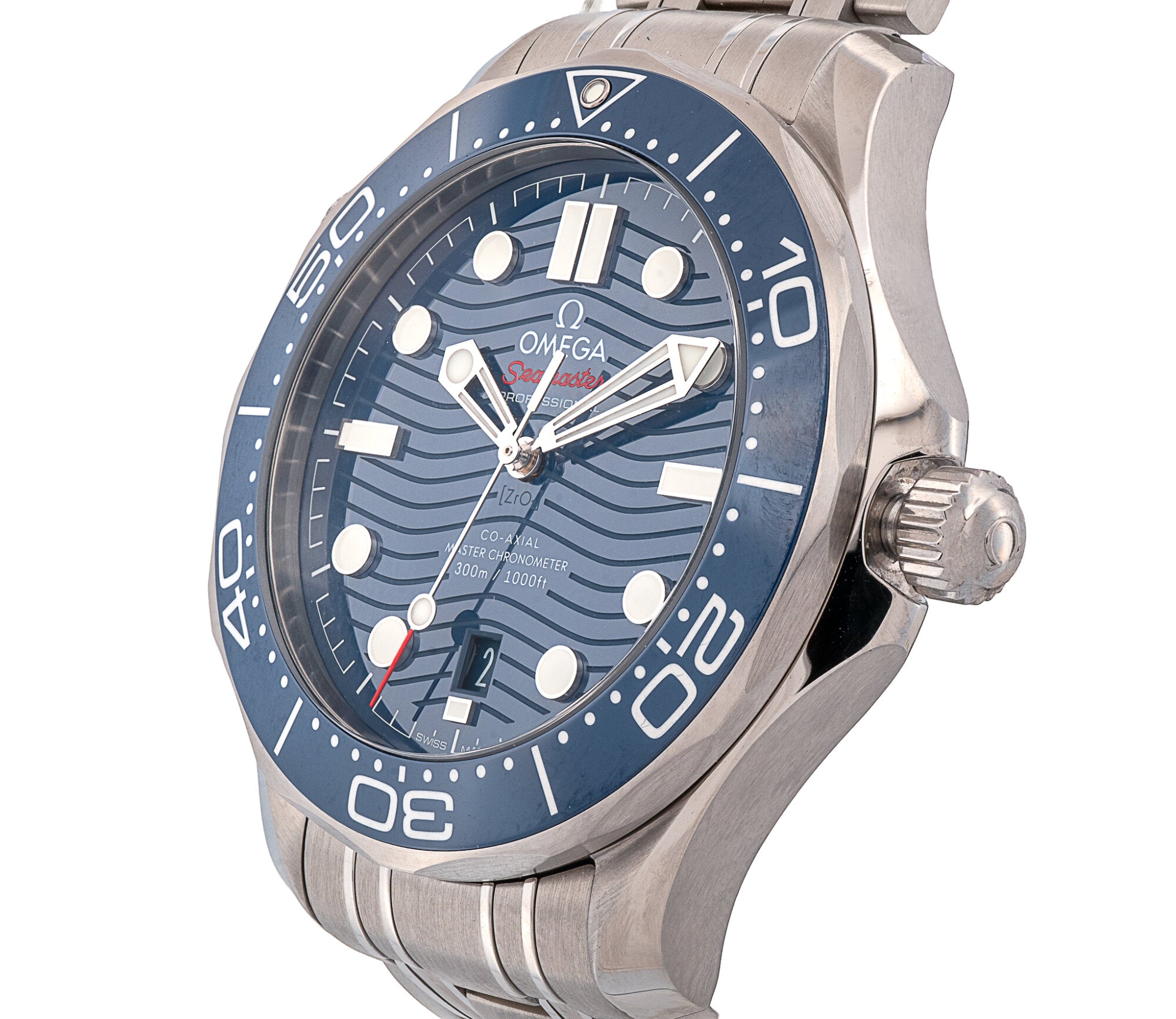 Omega Seamaster Diver 300M Men's 42mm Blue Dial Stainless Steel Automatic Watch