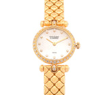 Van Cleef & Arpels La Collection 18k Yellow Gold 26mm Diamond Dial MOP Model 18901-B1