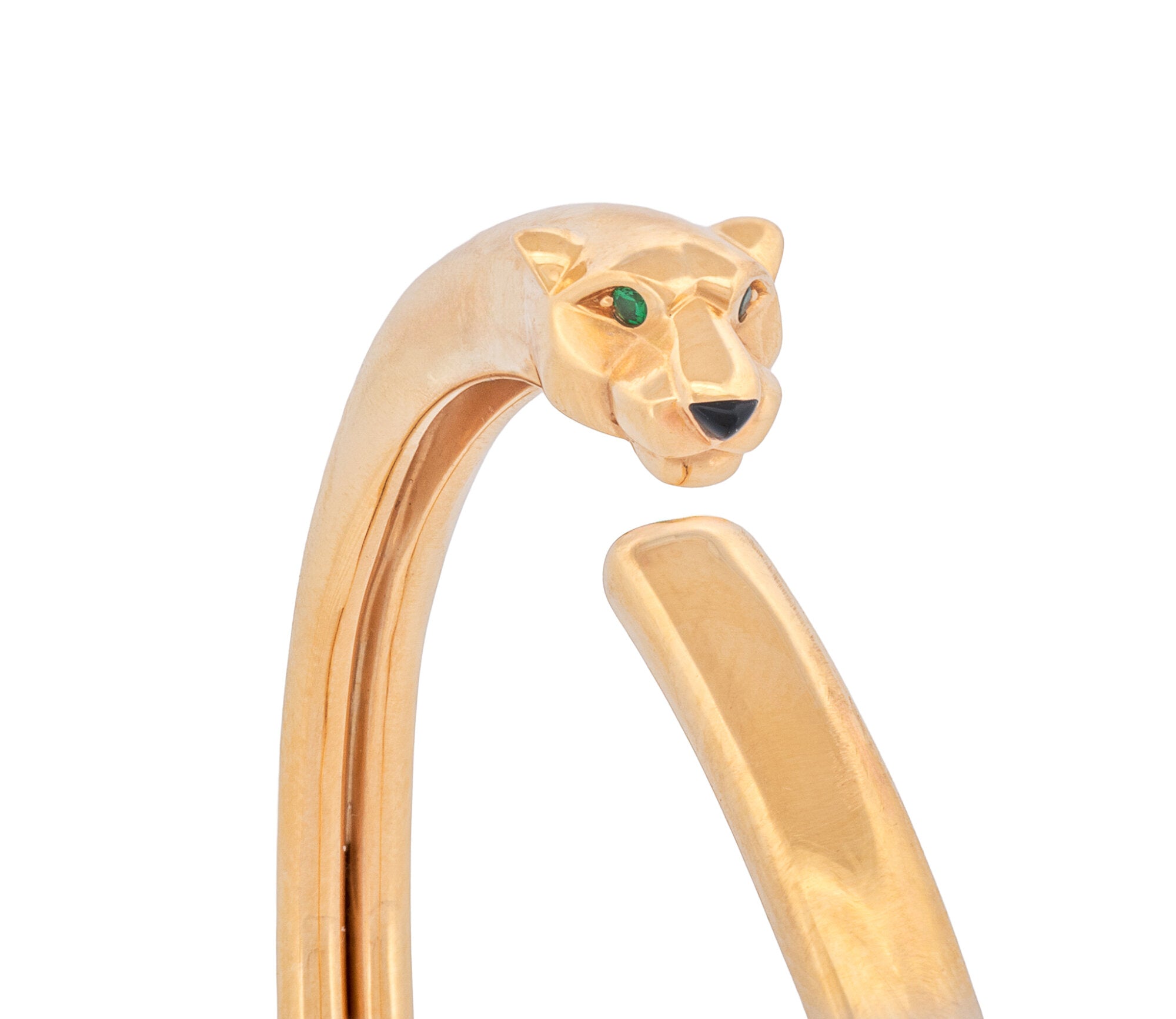 Cartier Panthère de Cartier 18K Yellow Gold Bangle Bracelet Size 18
