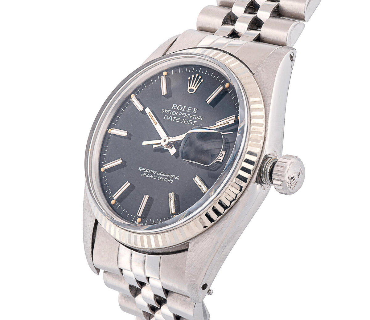 Rolex Oyster Perpetual Datejust, 36mm, Black Dial, Ref#16014.