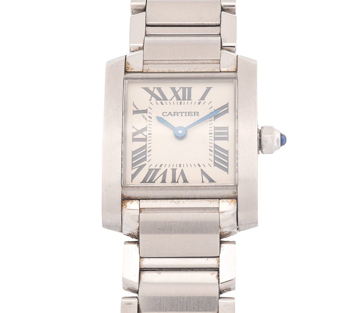 Cartier Tank Francaise, 25mm, Off White dial, Ref# W51008Q3