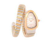 Bvlgari Serpenti Tubogas, 35mm,White dial, Ref# SP35 S.
