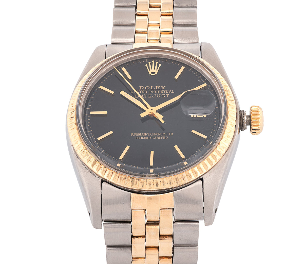 Rolex Oyster Perpetual Datejust,36mm, Black dial, ref# 1601.