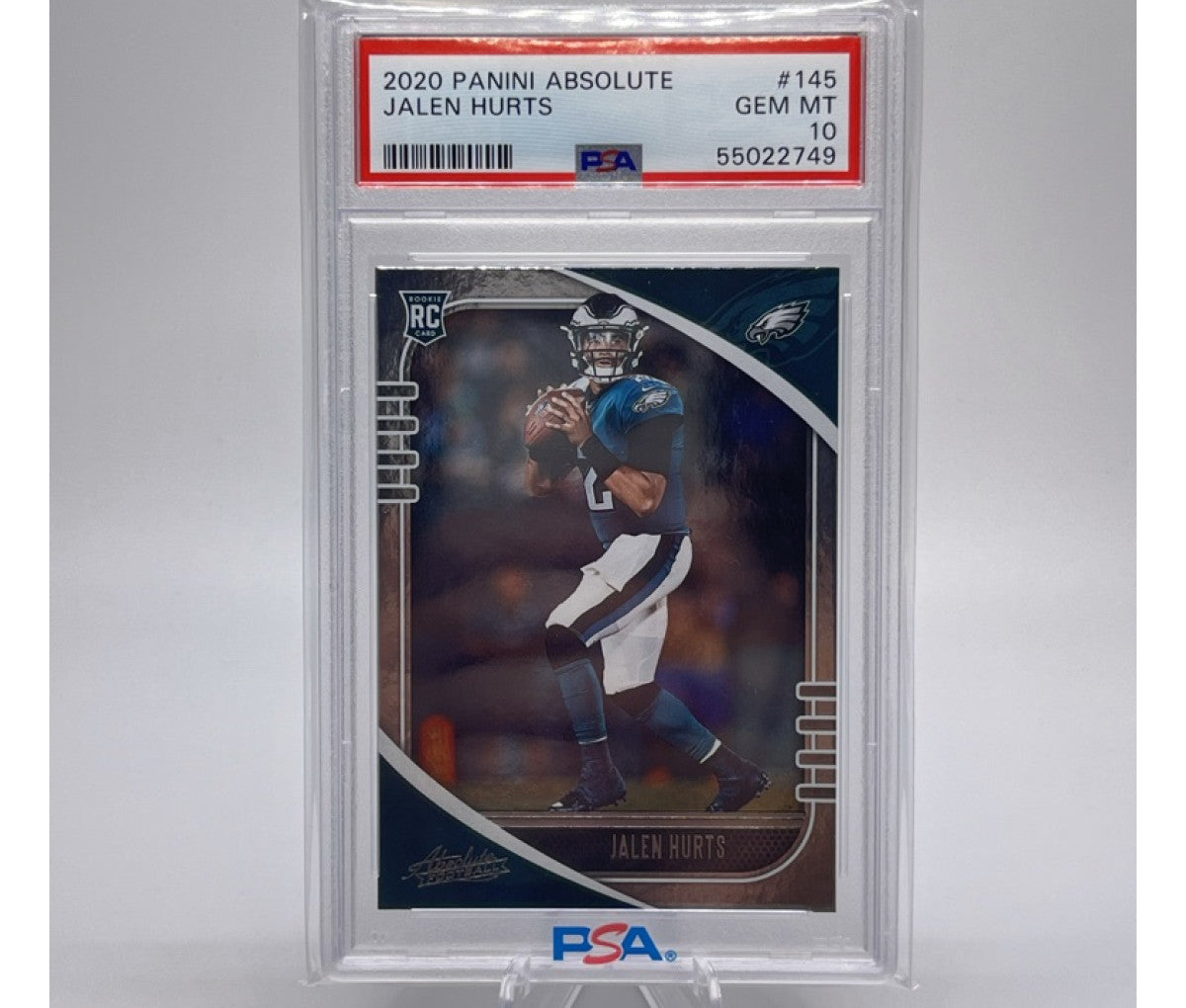 2020 Panini Absolute Jalen Hurts RC PSA 10