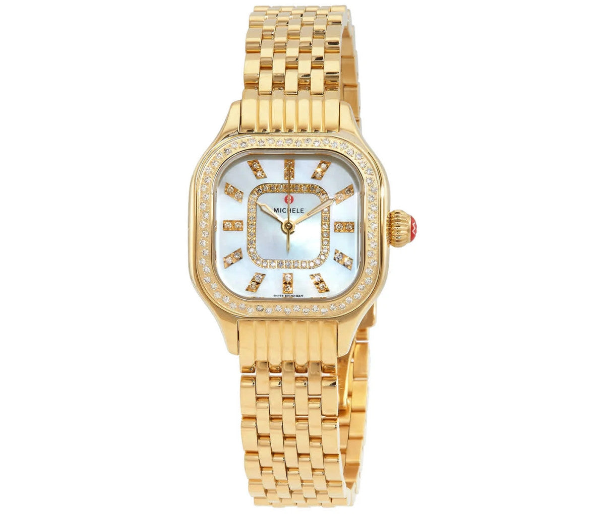 Michele Meggie Gold Diamond Watch 30 mm