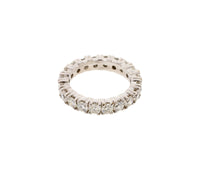 14K White Gold 3.08ct Round Brilliant Cut Diamond Eternity Ring