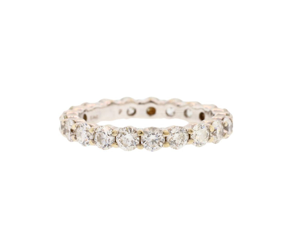 Eternity Band 14K 2.15 CTW Round Natural Diamonds