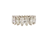 Platinum 5.36 CTW Marquise Diamond Eternity Band