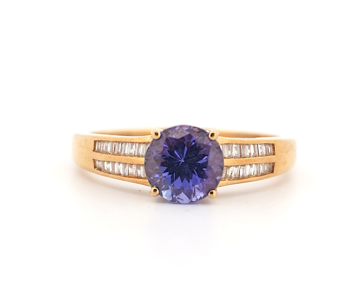 Women's Iliana AAA 18k Tanzanite & Diamond Ring