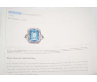 Women's 14k .85ct Diamond & Topaz Ring