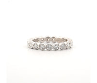 14K White Gold Eternity Band with 0.45 Ct