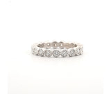 14K White Gold Eternity Band with 0.45 Ct