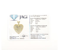 Women's 18k 1.12ct Diamond Heart Pendant Necklace