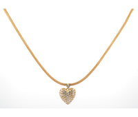 Women's 18k 1.12ct Diamond Heart Pendant Necklace