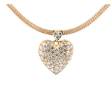 Women's 18k 1.12ct Diamond Heart Pendant Necklace