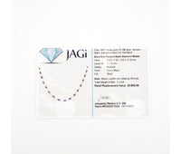 Women's 18k 11.78ct Faceted Black Diamond Bead Link Necklace