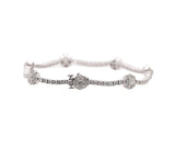 Women's 14k 5.77ct Crown Of Light Cut Diamond Bracelet